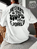 Camiseta Oversized Streetwear Jesus Yeshua Estampa Cristã