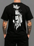 Camiseta Masculina Gola Redonda Camisa Confortável Estampa Religiosa Camisa Descolada Varias Cores